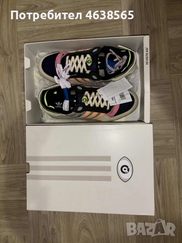 Нови мъжки маратонки Bad Bunny × adidas Forum Low Powerphase, снимка 2 - Маратонки - 52742789