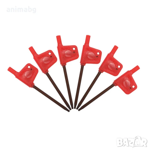 ANIMABG Комплект стругарски ножове 10 мм със сменяеми пластини, 7 броя, снимка 4 - Други инструменти - 50558912