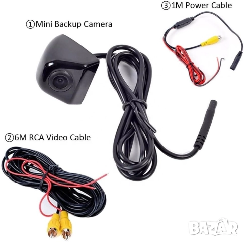 Камера за мултимедия, задно виждане, камера за кола, автомобил, заден ход, паркиране, с резба, болт, снимка 5 - Аксесоари и консумативи - 52881881