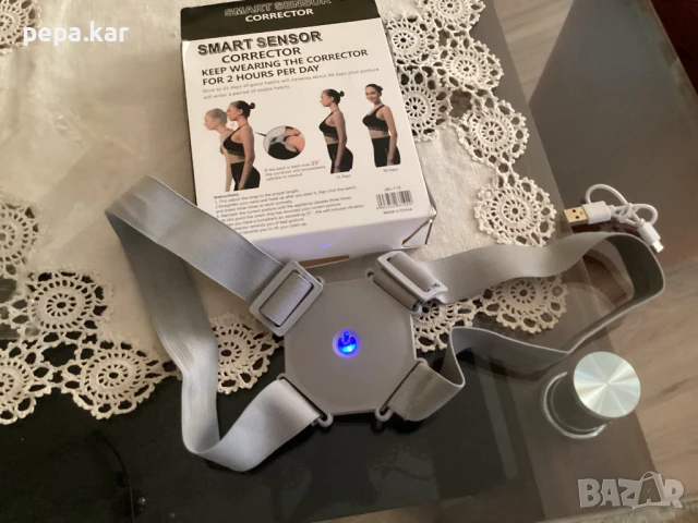 Смарт коректор за изправен гръб с UBS зареждане, снимка 3 - Други спортове - 50744449