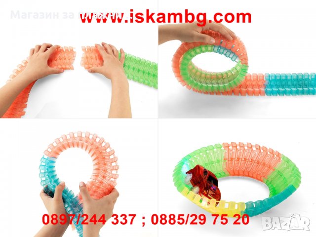 Състезателна светеща писта Magic Tracks - код 1885, снимка 8 - Коли, камиони, мотори, писти - 26970904