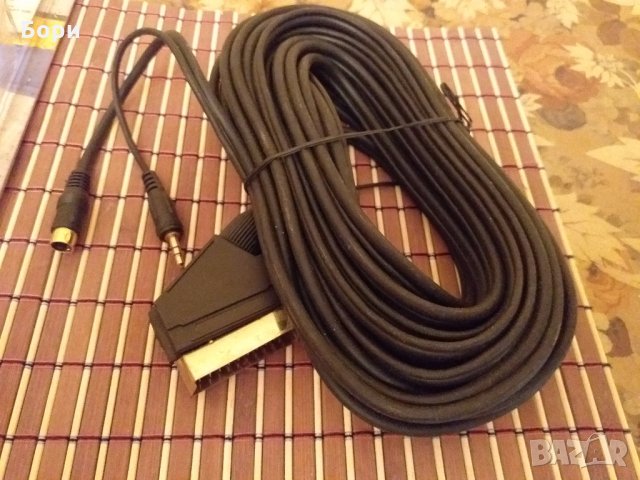 ''hama'' 10м  аудио/видео/скарт-SVIDEO-3.5мм жак мъжко, снимка 2 - Плейъри, домашно кино, прожектори - 28129942