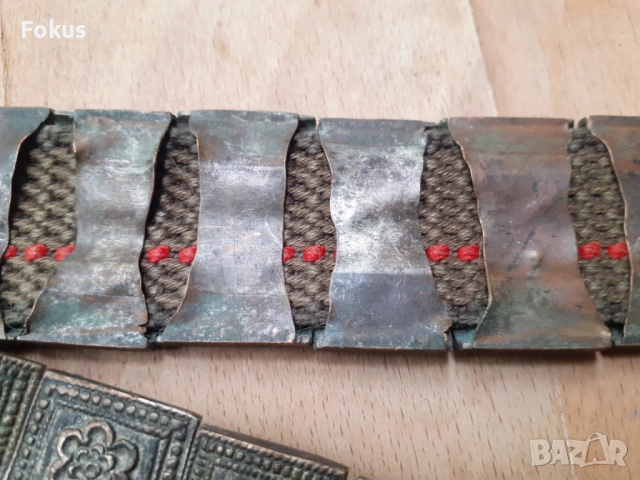 Стар автентичен възрожденски колан сребро сачан, снимка 4 - Антикварни и старинни предмети - 53269952