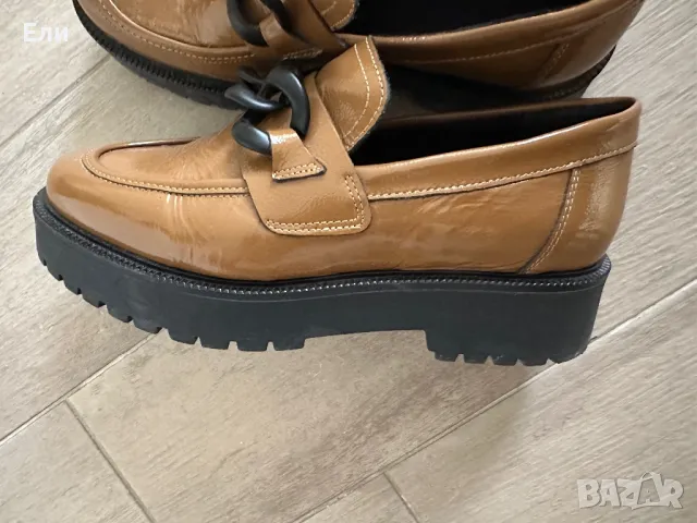  Лоуфъри естествена кожа ⭐️, снимка 3 - Дамски елегантни обувки - 48207214