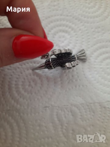 Масивна сребърна висулка , снимка 2 - Колиета, медальони, синджири - 32972814