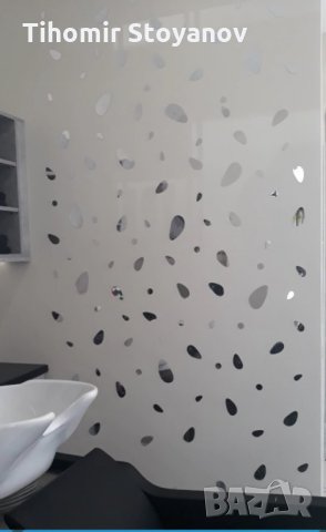 Огледални стикери камък Стикери Декорация 12бр., снимка 5 - Декорация за дома - 27473789