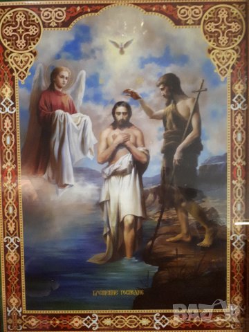 ИКОНА БОГОЯВЛЕНИЕ, снимка 3 - Икони - 43957950