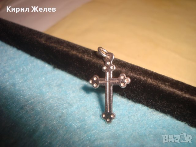 СТАРО СРЕБЪРНО ПРАВОСЛАВНО КРЪСТЧЕ СРЕБРО 950 ПРОБА МАЙСТОРСКА ИЗРАБОТКА 74031
