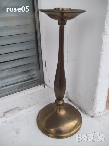 Свещник за една свещ бронзов - 946 гр., снимка 1 - Други ценни предмети - 27921059