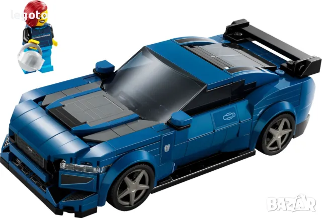 НОВО ЛЕГО 76920 Спийд Шампиони - Форд Мустанг Черен кон LEGO 76920- Ford Mustang Dark Horse, снимка 2 - Конструктори - 48793092