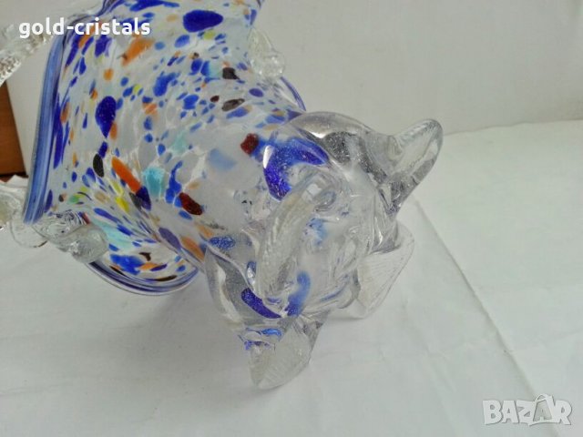 Стъклениа кошница купа фруктиера бонбониера , снимка 9 - Антикварни и старинни предмети - 27310038