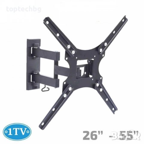 Въртяща Стойка за Телевизор 26-55" инча 1TV, с 2 подвижни рамена, VESA 400, до 30кг, снимка 1