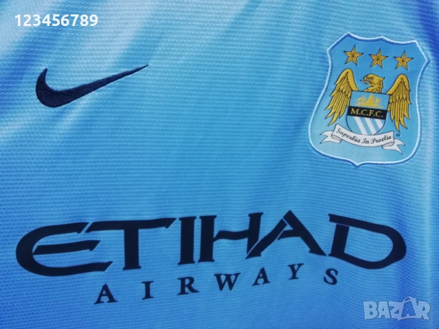 Manchester City Kun Aguero Nike 2013/2014 оригинална тениска фланелка Манчестър Сити Агуеро екип , снимка 5 - Тениски - 53375547