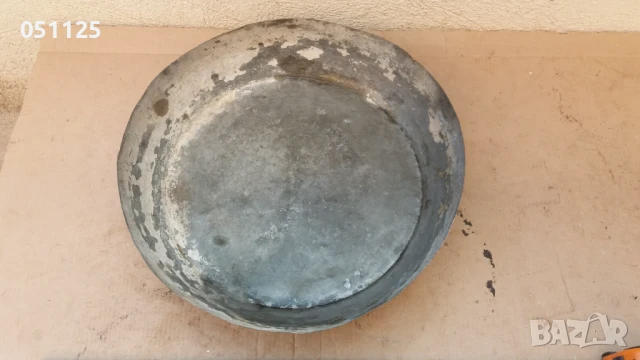 стара голяма кована бакърена тепсия, леген , тава , снимка 3 - Антикварни и старинни предмети - 50596438