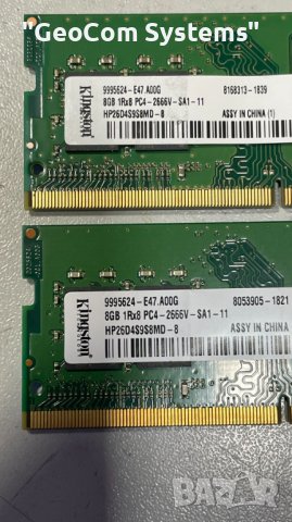 16GB (2x8GB) DDR4 Kinsgton PC4-2666V (2666Mhz,CL-21,1.2V), снимка 3 - RAM памет - 39212320