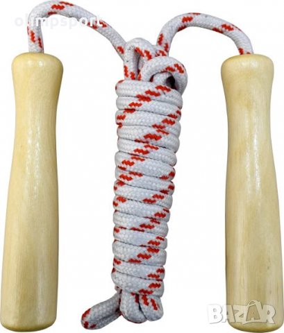 Въже за скачане MAXI, 2.4 метра ново. Подходящо да бъде първото въже за скачане на детето. Леко и бе