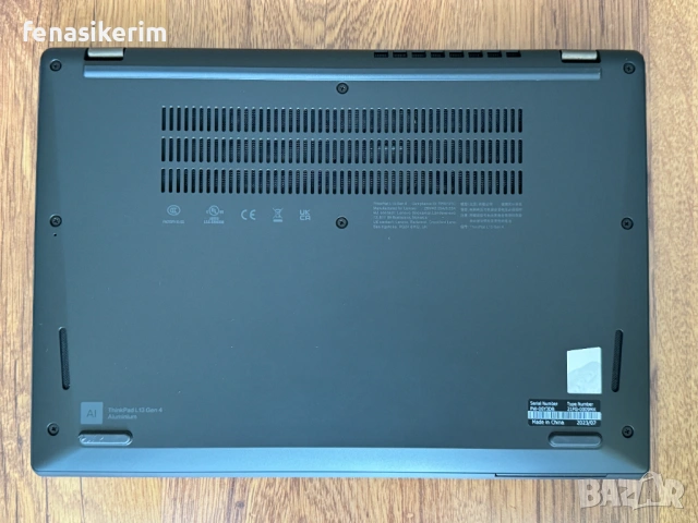  13.3' WUXGA i5-1335u Lenovo ThinkPad L13 Gen 4 16GB DDR4/256GB NVMe/Iris XE/Подсветкa/Бат 8ч/Win 11, снимка 4 - Лаптопи за работа - 53449868