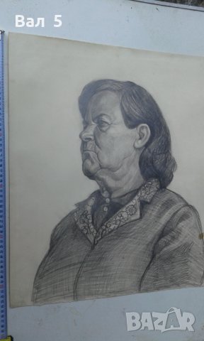 Стари големи майсторски рисунки с молив 7 броя . Рисунка
