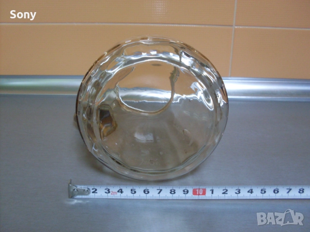 Стара стъклена захарница и кана., снимка 5 - Антикварни и старинни предмети - 52668816