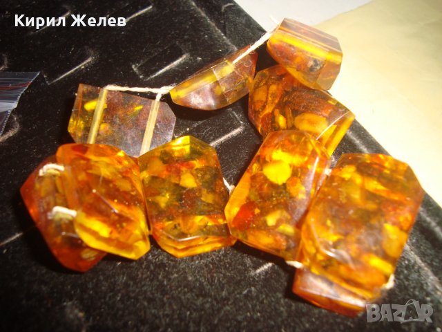 КЕХЛИБАРЕНА ГРИВНА РЕТРО СТИЛ БАЛТИЙСКИ КЕХЛИБАР РЯДКА СТАРА РУСКА 23433, снимка 2 - Гривни - 33423146