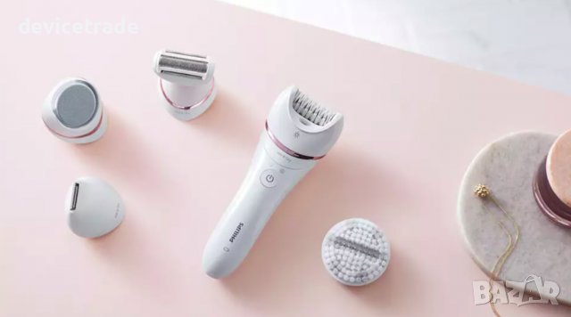 Епилатор за мокра и суха употреба Philips BRE740/10, 9 аксесоара, снимка 7 - Епилатори - 37082199