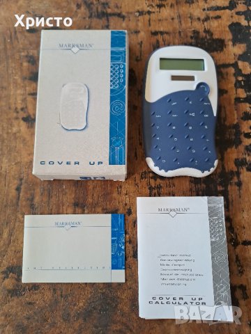 калкулатор Марксман Marksman, работи със солар и батерия, червен/розов и син дизайн, снимка 4 - Ученически пособия, канцеларски материали - 39160343