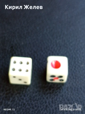 Две стари зарчета от соца за игра на табла за КОЛЕКЦИЯ ДЕКОРАЦИЯ 31399, снимка 3 - Други ценни предмети - 51394943