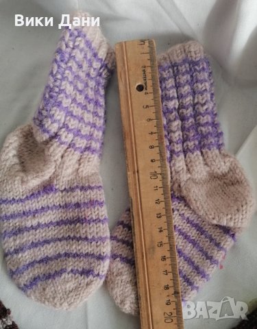 Swiss плетени вълнени детски чорапи терлици, снимка 4 - Чорапи - 38814284