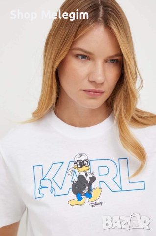 Karl Lagerfeld дамска тениска памук , снимка 3 - Тениски - 43438834