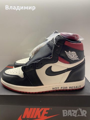 Nike Air Jordan 1 "Not For Resale" Кецове 36-47EUR+ Кутия, снимка 3 - Кецове - 29891732
