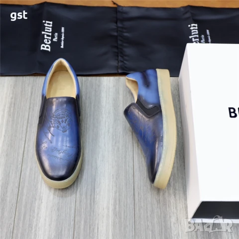 Редки Berluti Paris Стилни Спортни обувки Гуменки Дизайнерски Маратонки Сникърси , снимка 1