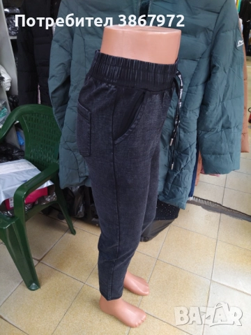 Дамски дънков клин-панталон, снимка 3 - Дънки - 52430358