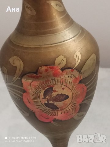 Красива бронзова ваза, снимка 2 - Вази - 39411124