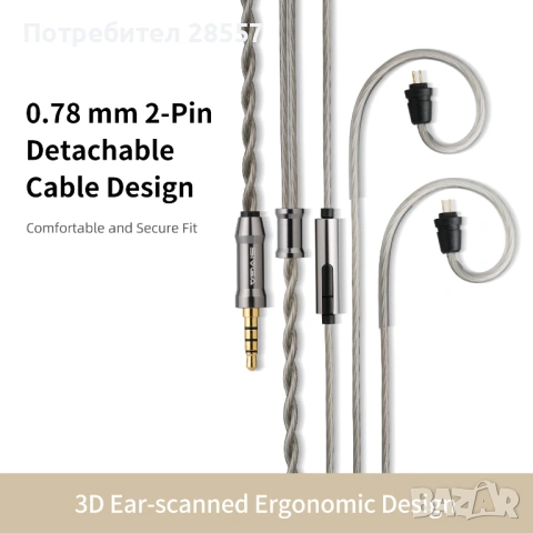 Нови- неотваряни SIVGA SM100 тип iem , снимка 9 - Слушалки и портативни колонки - 53518988