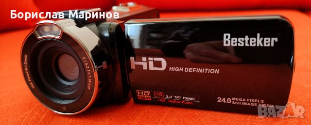 Продавам НОВА видеокамера Besteker FULL HD  мини  24 Mega Pixels, снимка 3 - Плейъри, домашно кино, прожектори - 43561063