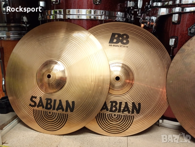 Sabian B8 Фус чинели 14" и Краш 18", снимка 2 - Ударни инструменти - 52880342