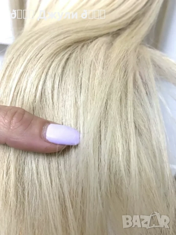 Естествена руска коса за удължаване 56 см., снимка 4 - Аксесоари за коса - 51961604