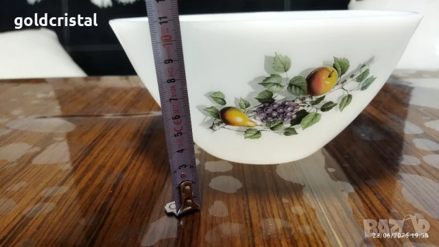 френски аркопал купа , снимка 3 - Антикварни и старинни предмети - 13825330