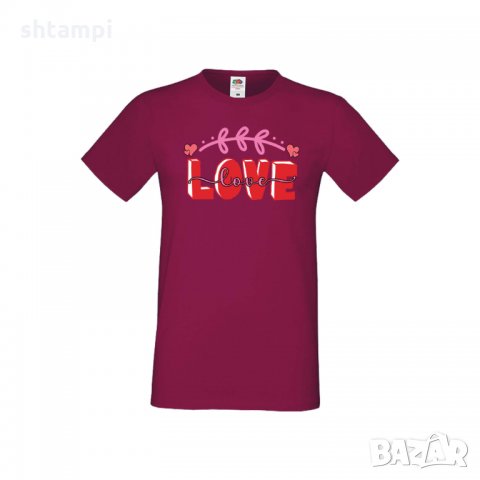 Мъжка тениска Свети Валентин Love 2, снимка 3 - Тениски - 35649893