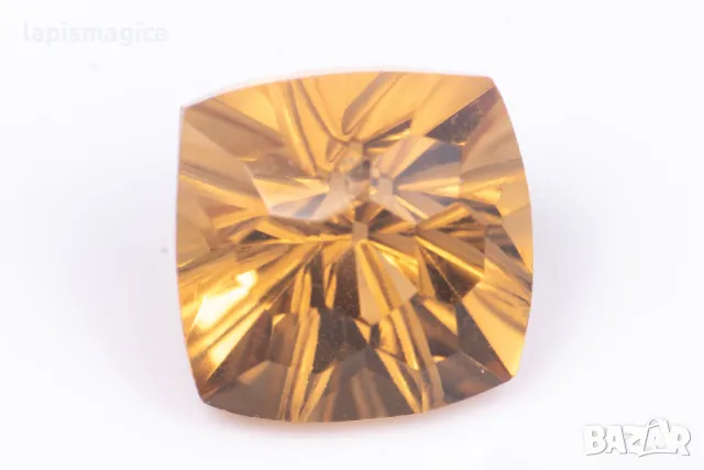 Цитрин 3.50ct VS 8.8mm fancy шлифовка #3