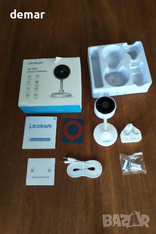 Камера за домашни любимци litokam, Камера за домашна охрана на закрито, снимка 8 - IP камери - 43972477