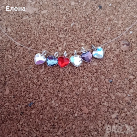 Колие на корда с кристал, снимка 2 - Колиета, медальони, синджири - 50662297