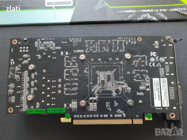 Геймърска Видеокарта KFA2 GeForce® GTX 1060 OC REDBLACK, 6GB GDDR5X, 192-bit, снимка 2 - Видеокарти - 38099670