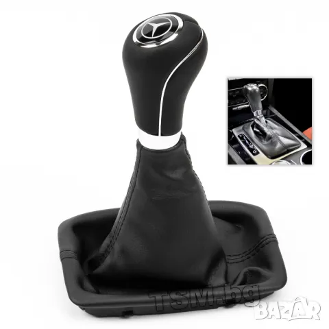 КОЖЕНА ТОПКА СКОРОСТЕН ЛОСТ МАНШОН за MERCEDES W204 S204 C204 GLK W212 S212 C207 МЕРЦЕДЕС АВТОМАТИК, снимка 4 - Аксесоари и консумативи - 41805435