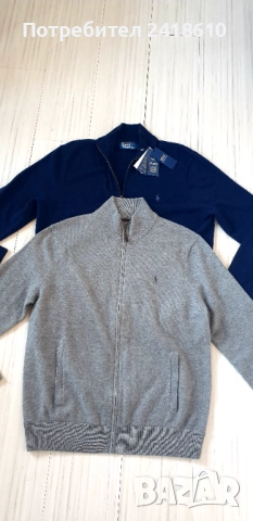 POLO Ralph Lauren Cardigan Wool  Knitted Full Zip Mens Size L НОВО! ОРИГИНАЛ! Мъжки Вълнени Жилетки 