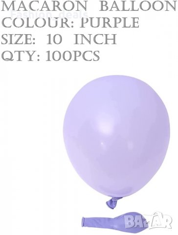 Нов Комплект декорация / украса за рожден ден Парти Балони 100 броя, снимка 6 - Други - 36708807