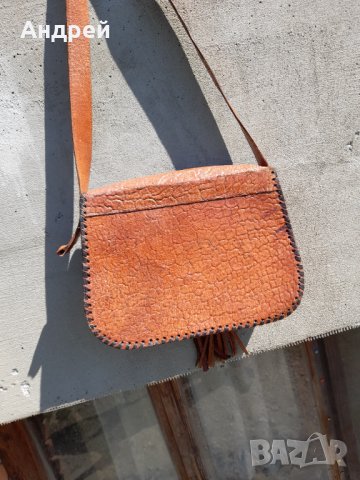 Стара дамска кожена чанта #10, снимка 3 - Антикварни и старинни предмети - 36812906