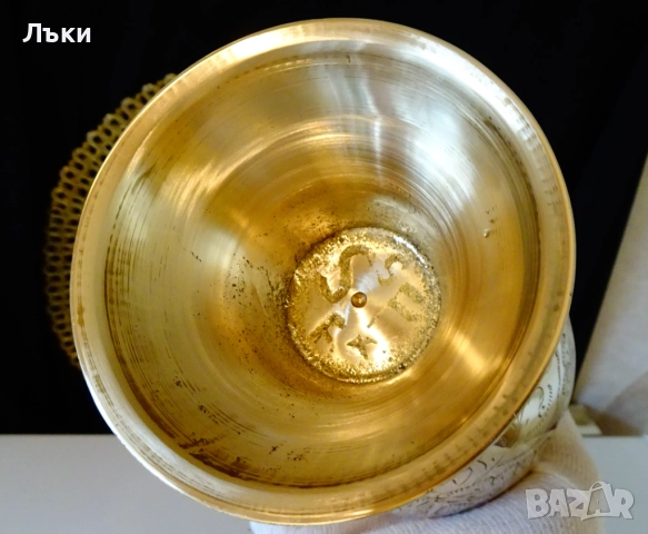 Бронзова ваза с разкошни гравирани орнаменти,маркировка. , снимка 11 - Вази - 52674557