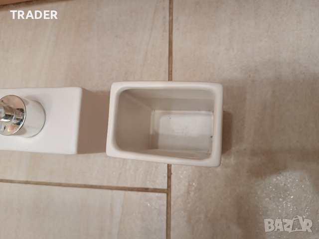 Керамичен комплект за сапун и чаша за четки за зъби паста  за баня , снимка 2 - Други - 43845380