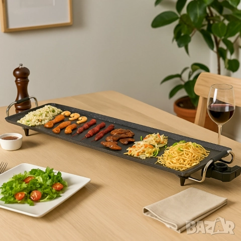 Електрическа скара Royalty Line RL-TP18210 / RL-TP18211, 1800W, Мраморно покритие, 5 нива, Термостат, снимка 8 - Друга електроника - 51856448